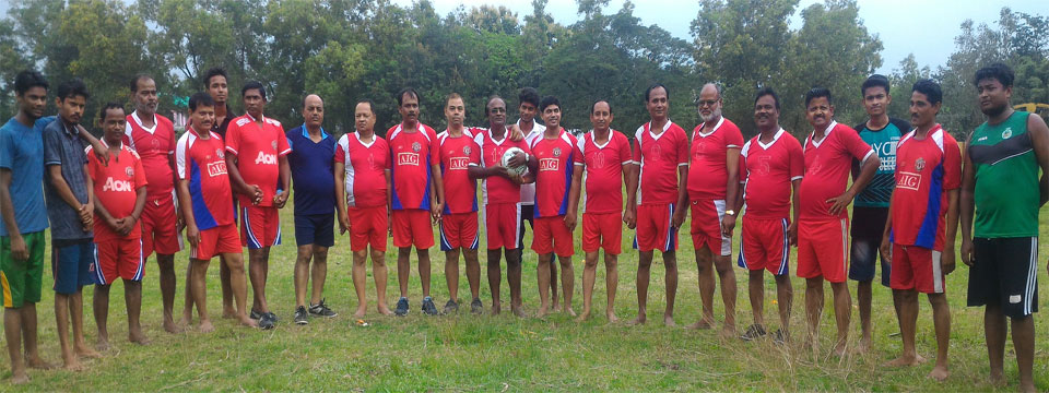 Moment of Friendly Football Match in the occasion of Independence Day Celebration